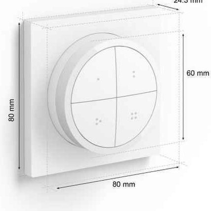 Philips Tap Ασύρματο Τηλεχειριστήριο Χειρός Λευκό