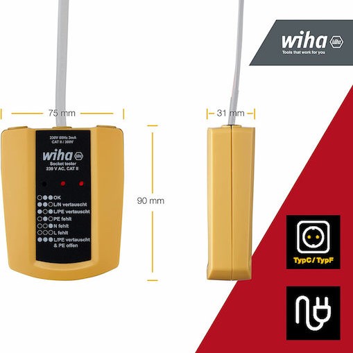 Wiha 45220 Prize Tester 230 V Ac Measuring Device