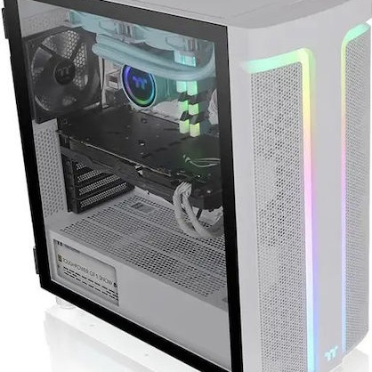 Thermaltake H590 ARGB Gaming Κουτί Υπολογιστή με Πλαϊνό Παράθυρο Λευκό