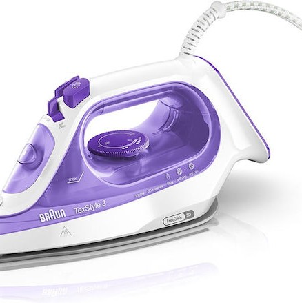 Braun TexStyle 3 SI 3042 Vi Σίδερο Ατμού 2350W με Κεραμική Πλάκα και Συνεχόμενη Παροχή 45gr/min