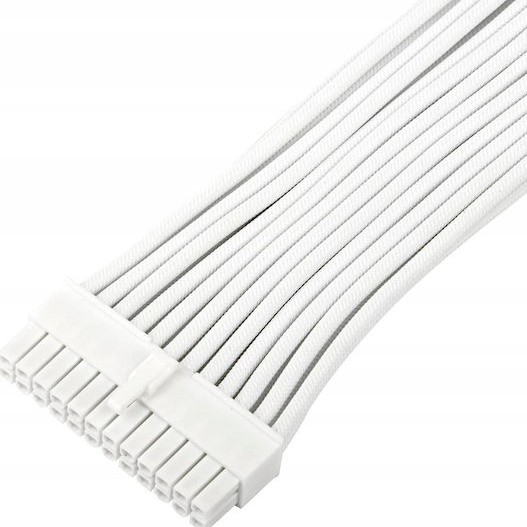 Silverstone 24-Pin ATX - 24-Pin ATX Cable 0.3m Λευκό SST-PP07E-MBW-V2