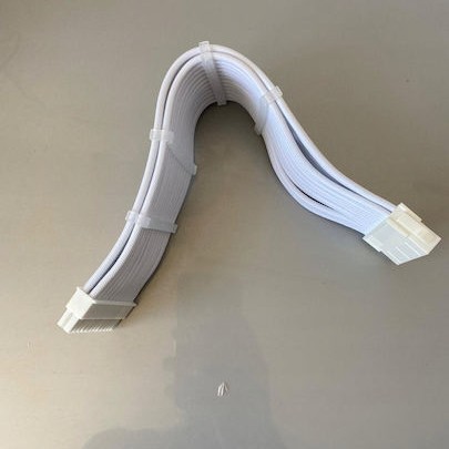 Silverstone 24-Pin ATX - 24-Pin ATX Cable 0.3m Λευκό SST-PP07E-MBW-V2