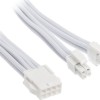 Silverstone 8-Pin EPS - 4 Pin EPS / 8-Pin EPS Cable 0.3m Λευκό SST-PP07E-EPS8W-V2