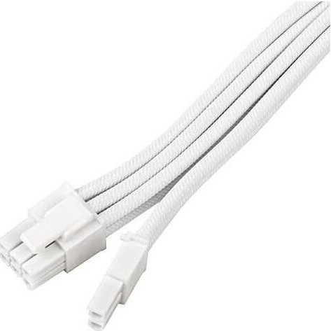Silverstone 8-Pin PCIe - 6+2 Pin PCIe Cable 0.25m Λευκό SST-PP07E-PCI8W-V2