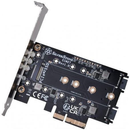 Silverstone Κάρτα PCIe σε 2 θύρες SATA