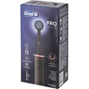Oral-B Pro 3 3000 Ηλεκτρική Οδοντόβουρτσα με Χρονομετρητή και Αισθητήρα Πίεσης Black Edition