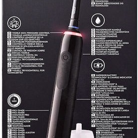 Oral-B Pro 3 3000 Ηλεκτρική Οδοντόβουρτσα με Χρονομετρητή και Αισθητήρα Πίεσης Black Edition