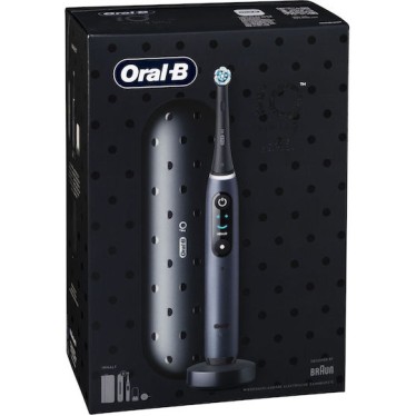 Oral-B iO Series 9 Ηλεκτρική Οδοντόβουρτσα με Χρονομετρητή, Αισθητήρα Πίεσης και Θήκη Ταξιδίου Luxe Edition Black Onyx