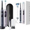 Oral-B iO Series 9 Duo Ηλεκτρική Οδοντόβουρτσα με Χρονομετρητή, Αισθητήρα Πίεσης και Θήκη Ταξιδίου Black Onyx / Rose Quartz