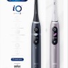 Oral-B iO Series 9 Duo Ηλεκτρική Οδοντόβουρτσα με Χρονομετρητή, Αισθητήρα Πίεσης και Θήκη Ταξιδίου Black Onyx / Rose Quartz