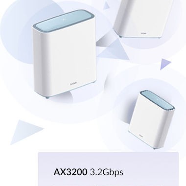 D-Link M32-2 Eagle Pro AI AX3200 Mesh System Access Point Wi‑Fi 6 Dual Band (2.4 & 5GHz) σε Διπλό Kit