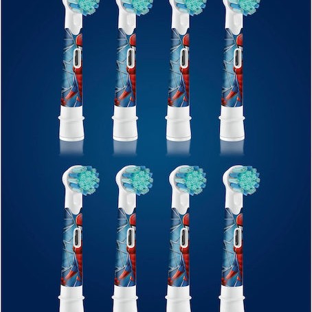 Braun Ανταλλακτικό για Ηλεκτρική Οδοντόβουρτσα Spiderman για 3+ χρονών 8τμχ