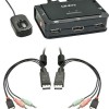 Lindy KVM Switch DisplayPort 1.2 USB 2.0 Audio
