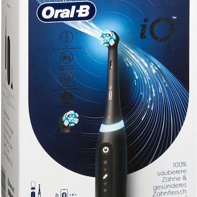 Oral-B iO Series 5 Ηλεκτρική Οδοντόβουρτσα με Αισθητήρα Πίεσης και Θήκη Ταξιδίου Matt Black
