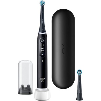 Oral-B iO Series 6N Ηλεκτρική Οδοντόβουρτσα με Χρονομετρητή, Αισθητήρα Πίεσης και Θήκη Ταξιδίου Black Lava
