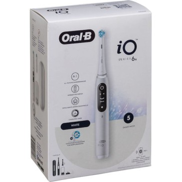Oral-B Series 6 Ηλεκτρική Οδοντόβουρτσα με Αισθητήρα Πίεσης White