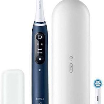 Oral-B iO Series 7N Ηλεκτρική Οδοντόβουρτσα με Χρονομετρητή, Αισθητήρα Πίεσης και Θήκη Ταξιδίου Sapphire Blue