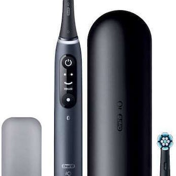 Oral-B iO Series 8N Ηλεκτρική Οδοντόβουρτσα με Χρονομετρητή, Αισθητήρα Πίεσης και Θήκη Ταξιδίου Black Onyx