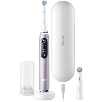 Oral-B iO Series 9N Ηλεκτρική Οδοντόβουρτσα με Χρονομετρητή, Αισθητήρα Πίεσης και Θήκη Ταξιδίου Rose Quartz