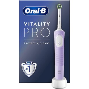 Oral-B Vitality Pro Protect X Clean Ηλεκτρική Οδοντόβουρτσα με Χρονομετρητή Lilac Violet