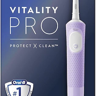 Oral-B Vitality Pro Protect X Clean Ηλεκτρική Οδοντόβουρτσα με Χρονομετρητή Lilac Violet