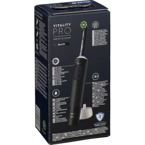 Oral-B Vitality Pro Protect X Clean Ηλεκτρική Οδοντόβουρτσα με Χρονομετρητή Μαύρη