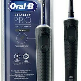 Oral-B Vitality Pro Protect X Clean Ηλεκτρική Οδοντόβουρτσα με Χρονομετρητή Μαύρη