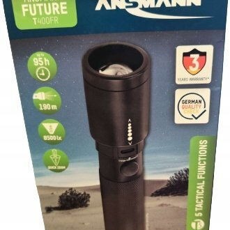 Ansmann Επαναφορτιζόμενος Φακός LED IPX4 με Μέγιστη Φωτεινότητα 400lm Future T400FR