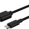 Ansmann Regular USB to Lightning Cable Μαύρο 1m (1700-0131)