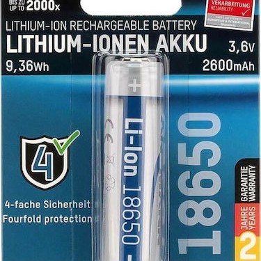 Ansmann Επαναφορτιζόμενη Μπαταρία 18650 Li-ion 2600mAh 3.6V 1τμχ