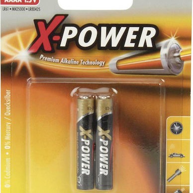 Ansmann X-Power Αλκαλικές Μπαταρίες AAAA 1.5V 2τμχ