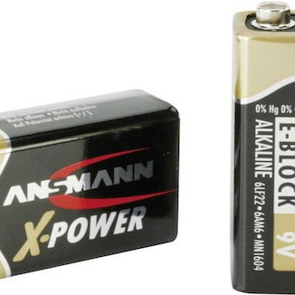 Ansmann X-Power Αλκαλική Μπαταρία 9V 1τμχ