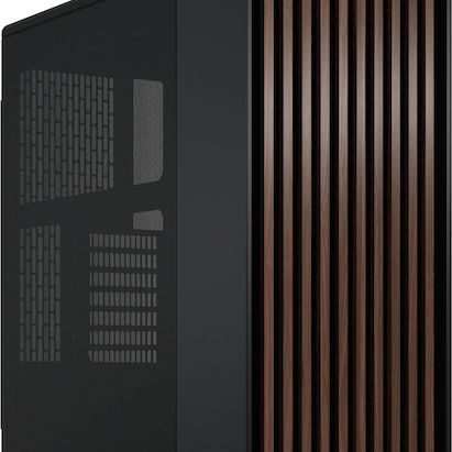 Fractal Design North Gaming Midi Tower Κουτί Υπολογιστή με Πλαϊνό Παράθυρο Charcoal Black