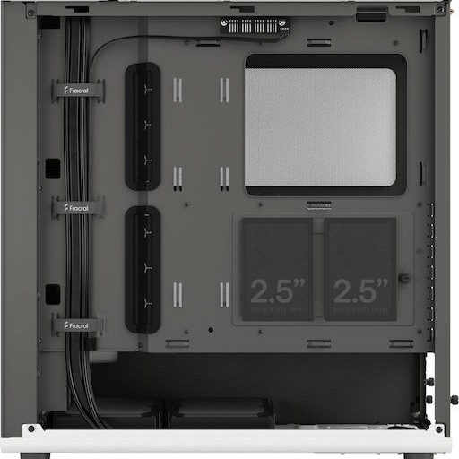 Fractal Design North Gaming Midi Tower Κουτί Υπολογιστή με Πλαϊνό Παράθυρο Chalk White