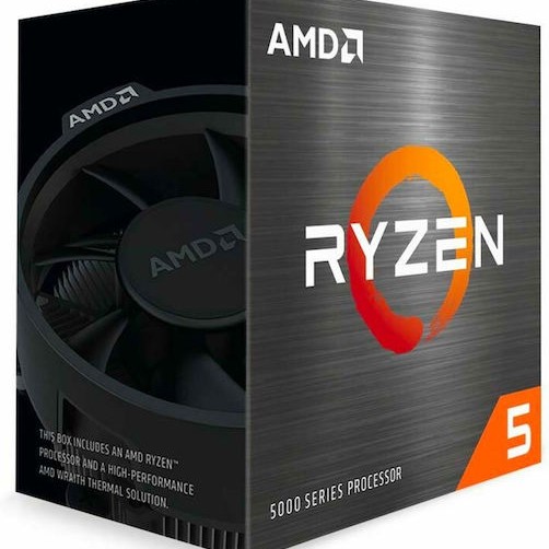 AMD Ryzen 5 5600 3.5GHz Επεξεργαστής 6 Πυρήνων για Socket AM4 σε Κουτί με Ψύκτρα