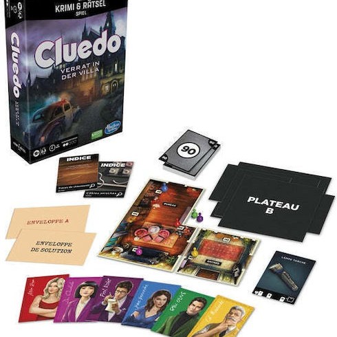 Επιτραπέζιο Παιχνίδι Cluedo Escape Room Game για 1-6 Παίκτες 10+ Ετών (GER) Hasbro