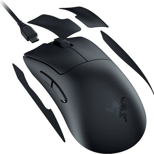 Razer Deathadder V3 Pro Ασύρματο Gaming Ποντίκι 30000 DPI Μαύρο