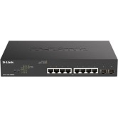 D-Link DGS-1100-10MPV2 Managed L2 PoE+ Switch με 8 Θύρες Gigabit (1Gbps) Ethernet και 2 SFP Θύρες
