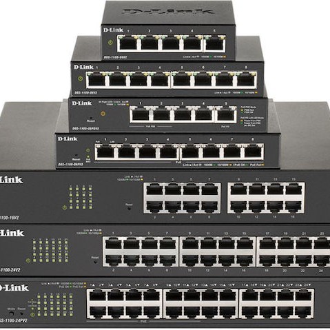 D-Link DGS-1100-10MPV2 Managed L2 PoE+ Switch με 8 Θύρες Gigabit (1Gbps) Ethernet και 2 SFP Θύρες