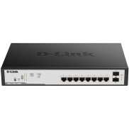D-Link DGS-1100-10MPV2 Managed L2 PoE+ Switch με 8 Θύρες Gigabit (1Gbps) Ethernet και 2 SFP Θύρες