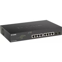 D-Link DGS-1100-10MPV2 Managed L2 PoE+ Switch με 8 Θύρες Gigabit (1Gbps) Ethernet και 2 SFP Θύρες