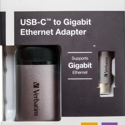 Verbatim 49146 USB-C Αντάπτορας Δικτύου για Ενσύρματη σύνδεση Ethernet
