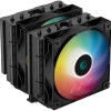 Deepcool AG620 BK ARGB Ψύκτρα Επεξεργαστή Διπλού Ανεμιστήρα για Socket AM4/AM5/1200/115x/1700