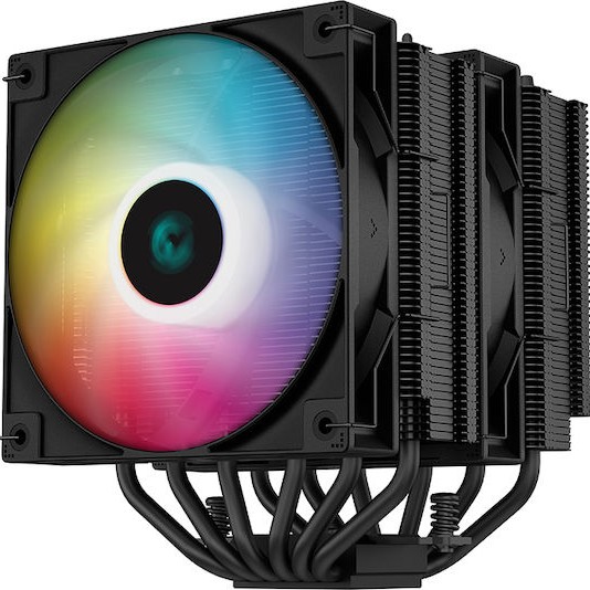 Deepcool AG620 BK ARGB Ψύκτρα Επεξεργαστή Διπλού Ανεμιστήρα για Socket AM4/AM5/1200/115x/1700