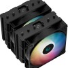 Deepcool AG620 BK ARGB Ψύκτρα Επεξεργαστή Διπλού Ανεμιστήρα για Socket AM4/AM5/1200/115x/1700