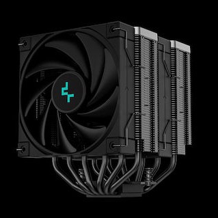Deepcool AK620 Zero Dark Ψύκτρα Επεξεργαστή Διπλού Ανεμιστήρα για Socket AM4/AM5/1200/115x/1700
