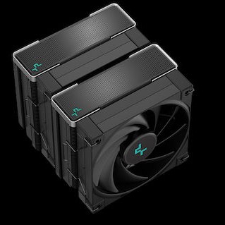 Deepcool AK620 Zero Dark Ψύκτρα Επεξεργαστή Διπλού Ανεμιστήρα για Socket AM4/AM5/1200/115x/1700