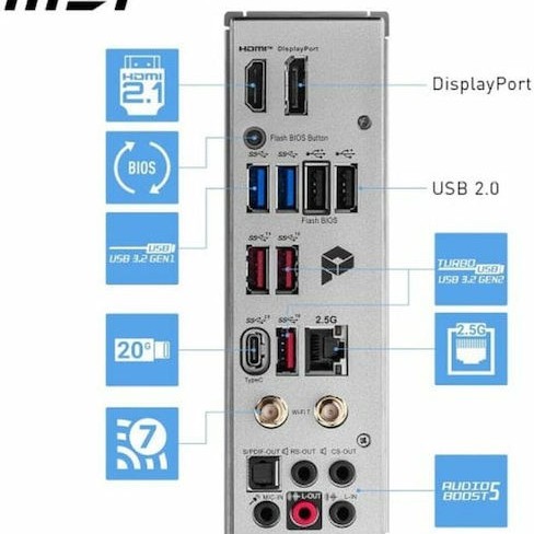 MSI PRO Z790-A MAX WIFI Motherboard ATX με Intel 1700 Socket