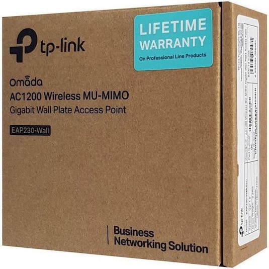 TP-LINK EAP230-Wall v1 Access Point Wi‑Fi 5 Dual Band (2.4 & 5GHz)
