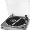 Audio Technica AT-LP60XUSB Πικάπ Belt Drive με Προενίσχυση Ασημί